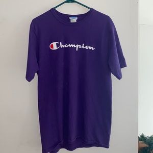 Purple champion brand tee